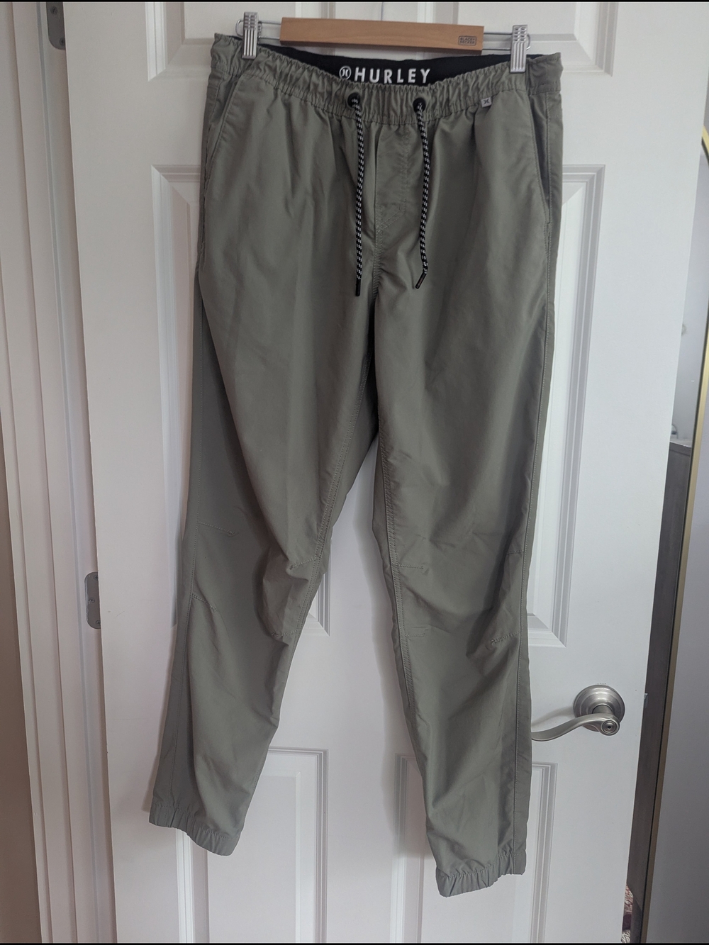 Hurley Men's Olive Green Drawstring Jogger Pants